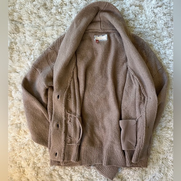 Pilcro Cropped & Collared Cable-Knit Cardigan Sweater - Picture 9 of 10